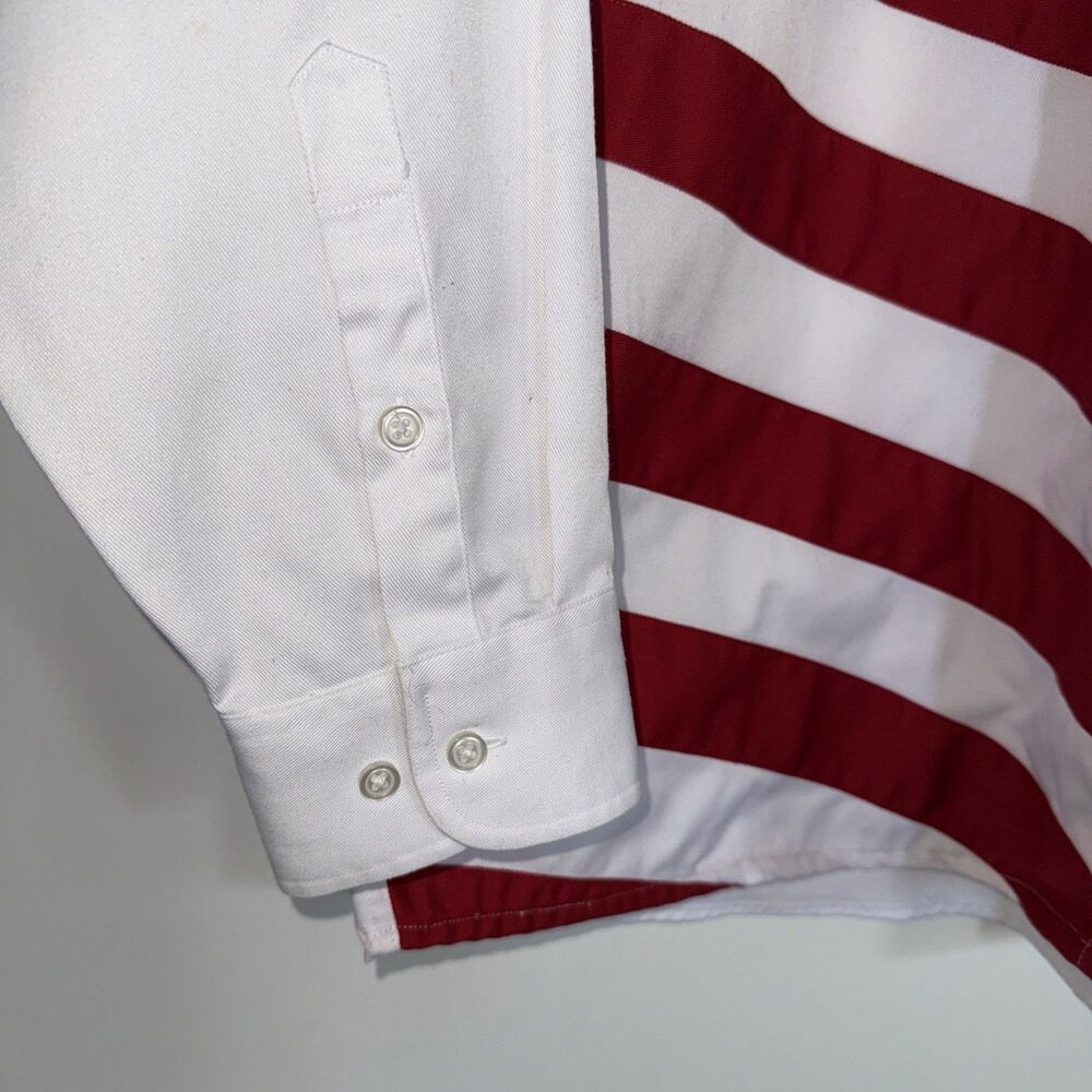 Panhandle Slim American Flag Shirt Embroidered Stars Patriotic USA Men L Heavy - Picture 2 of 8